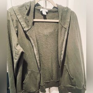 Daily Ritual Olive Green Hoodie